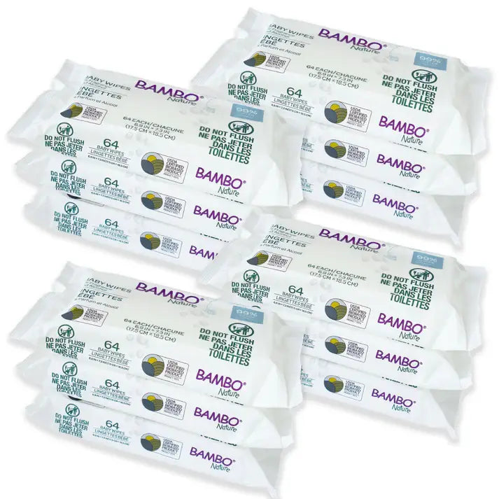 Bambo Nature Baby Wipes: Pack (64 pcs)