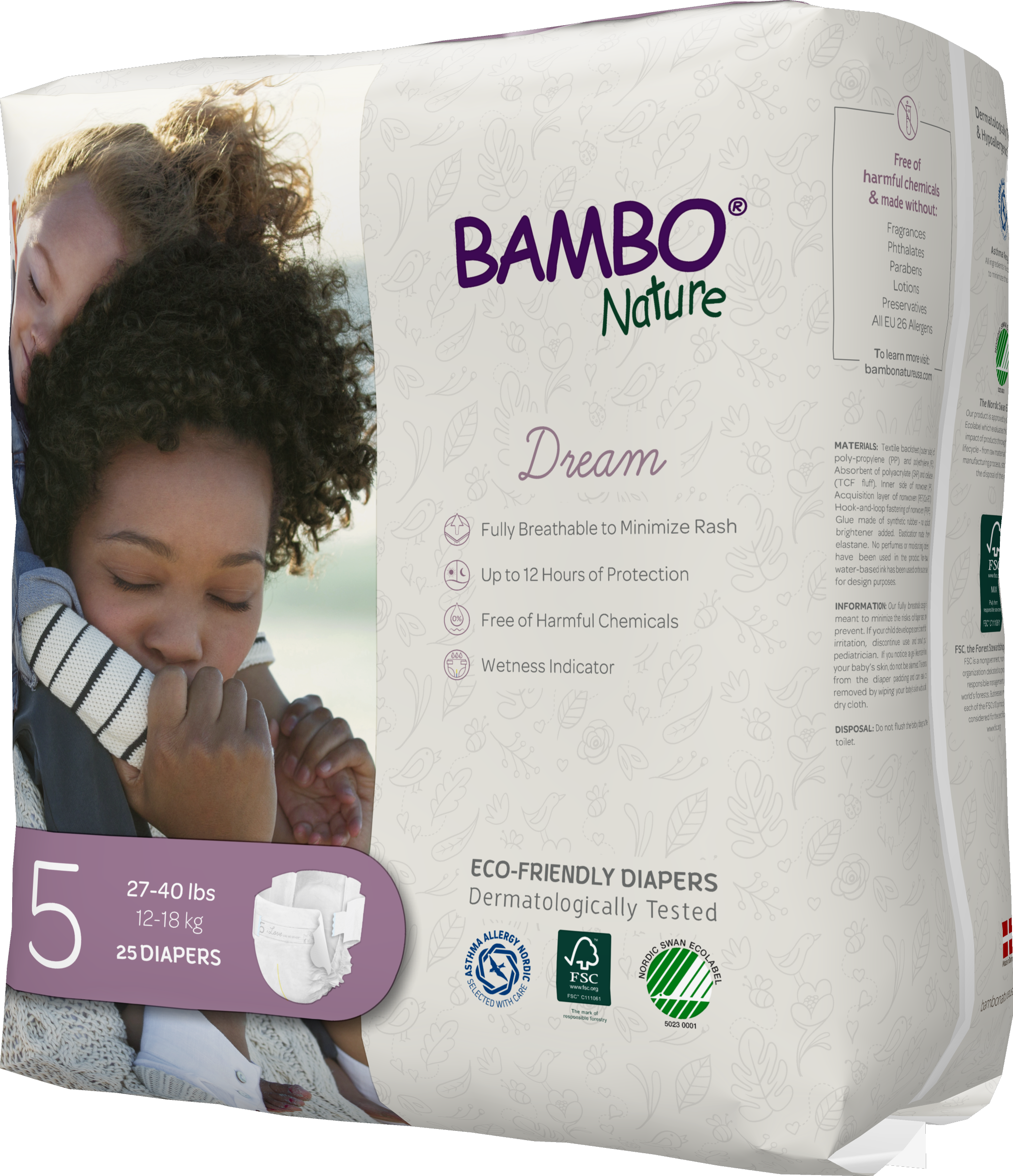 Bambo Nature Dream Baby Diapers Size 5